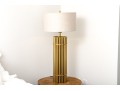Luxurious Modern Tubular Brass Table Lamp