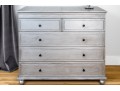 Chic Restoration Hardware Metallic Wrapped Dresser Chest