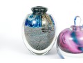 Three Art Glass Perfume Bottles
