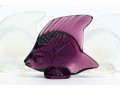 Group Of Three French, Lalique Small  Glass Angel Fish