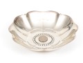 Tiffany & Co. Sterling Silver Striking Vintage Flower Motif Bon Bon Bowl, Circa 1941