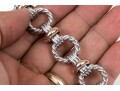 Sterling Silver Twist Link Bracelet