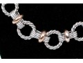 Sterling Silver Twist Link Bracelet