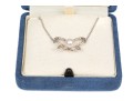 Mikimoto Lovely Sterling Silver And Cultured Pearl Set Butterfly Necklace, With Box