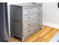 Chic Restoration Hardware Metallic Wrapped Dresser Chest