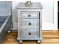 Chic Pair Of Restoration Hardware Metallic Wrapped End Tables