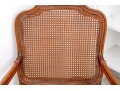 Classic Louis XV Style Fruitwood Fauteuil With Cane Seat And Seat Back