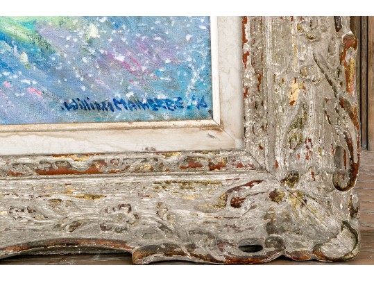 William Malherbe (French, 1884-1951) Oil On Canvas Floral Still Life