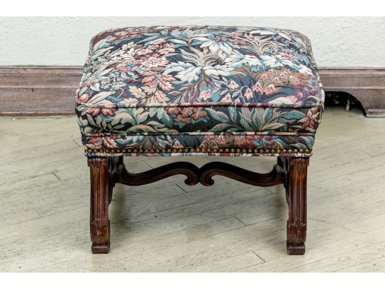 French Louis XIV Style Upholstered Bench