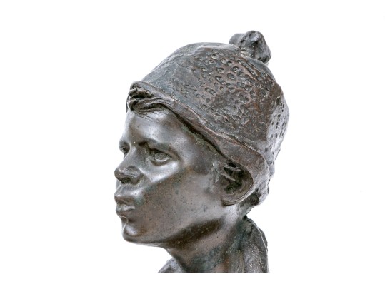 Bronze Figural Bust Attributed To Giovanni De Martino (Italian, 1870-1935)