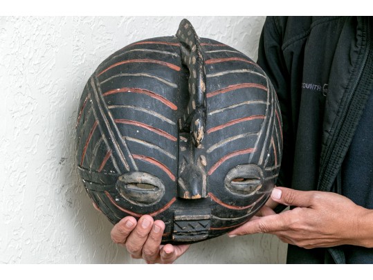 Collection Of Six African Carved Tribal Masks
