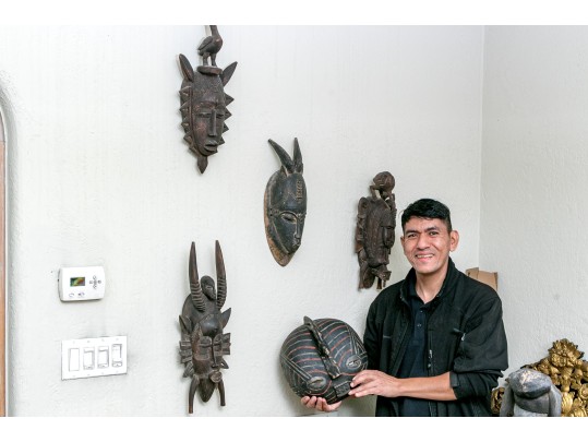 Collection Of Six African Carved Tribal Masks