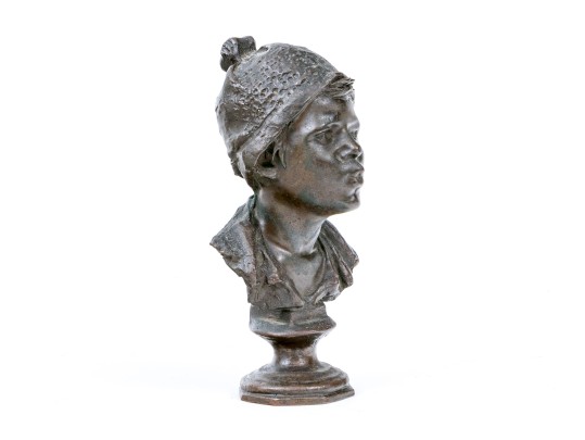 Bronze Figural Bust Attributed To Giovanni De Martino (Italian, 1870-1935)