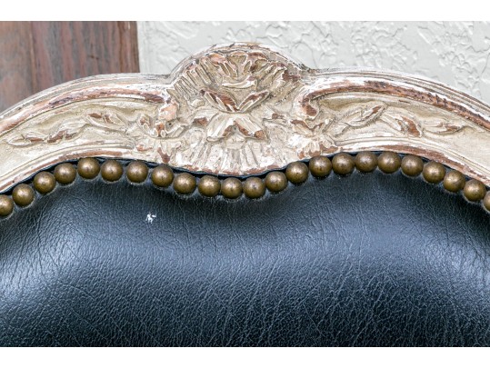 Pair Of Yale Burge Quality Leather Upholstered Fauteuils