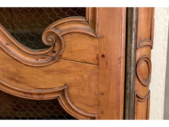 French Country Carved Fruitwood Bookcase