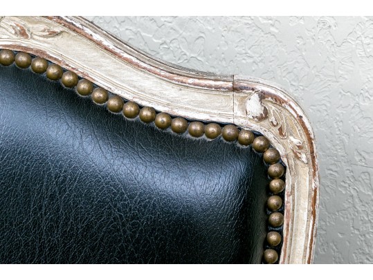 Pair Of Yale Burge Quality Leather Upholstered Fauteuils