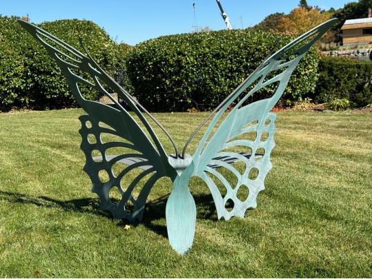 Cricket Forge Sculptural Butterfly Bench (Retail $3,699)