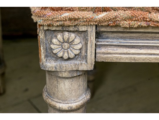 Set Of Four Louis XVI Style Upholstered Side Chairs