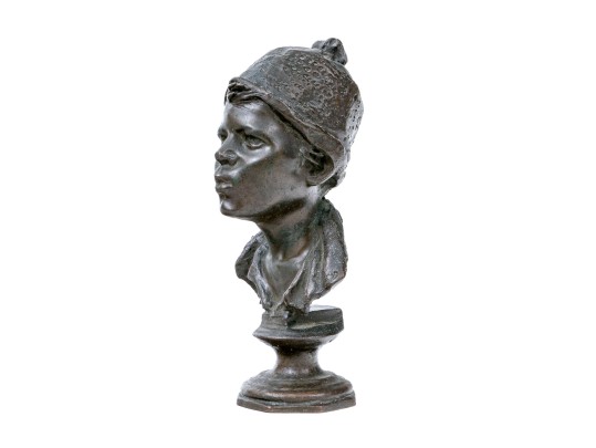 Bronze Figural Bust Attributed To Giovanni De Martino (Italian, 1870-1935)