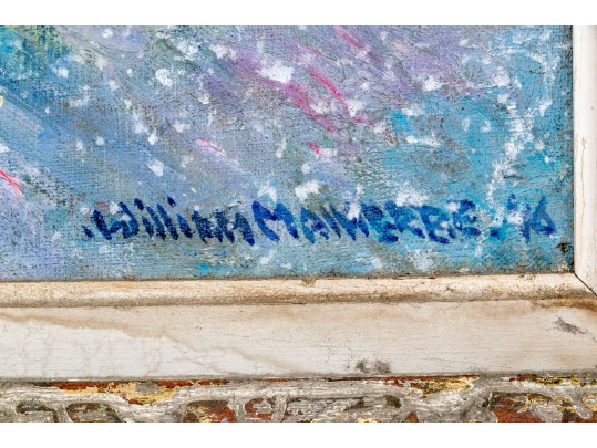 William Malherbe (French, 1884-1951) Oil On Canvas Floral Still Life