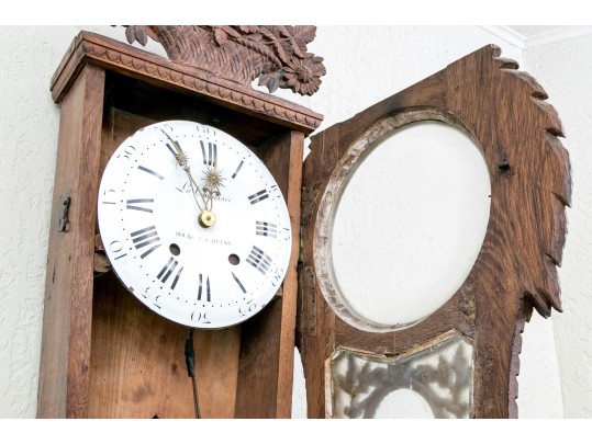 Antique 18th C. Country French Tall Case Clock