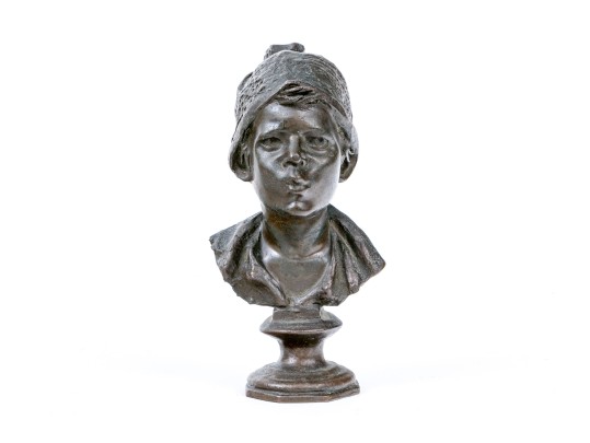 Bronze Figural Bust Attributed To Giovanni De Martino (Italian, 1870-1935)