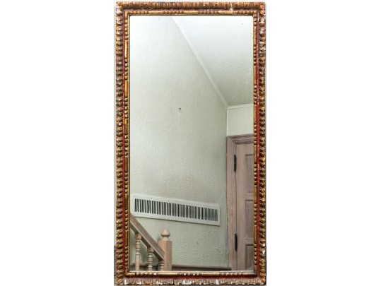 Antique Gilt Gesso And Wood Framed Mirror