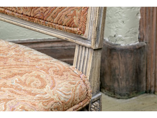 Set Of Four Louis XVI Style Upholstered Side Chairs