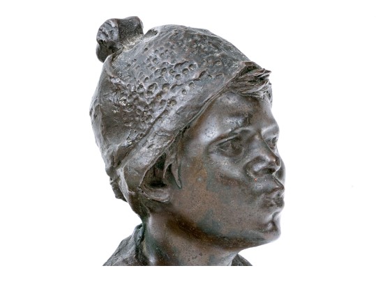 Bronze Figural Bust Attributed To Giovanni De Martino (Italian, 1870-1935)