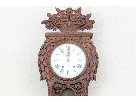 Antique 18th C. Country French Tall Case Clock