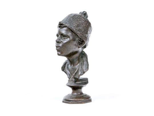 Bronze Figural Bust Attributed To Giovanni De Martino (Italian, 1870-1935)