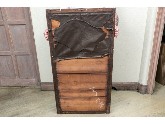 Antique Gilt Gesso And Wood Framed Mirror