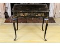 20th C. Chinoiserie Lacquered Tray Top Table