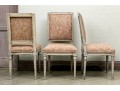 Set Of Four Louis XVI Style Upholstered Side Chairs