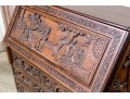 Ornate Carved Chinoiserie Secretary