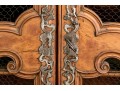 French Country Carved Fruitwood Bookcase