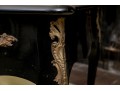 Elegant Louis XV Style Black Lacquered Writing Desk
