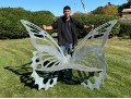 Cricket Forge Sculptural Butterfly Bench (Retail $3,699)