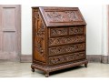 Ornate Carved Chinoiserie Secretary