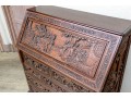 Ornate Carved Chinoiserie Secretary
