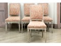 Set Of Four Louis XVI Style Upholstered Side Chairs