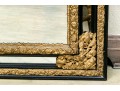 Lavish Dutch Style Brass And Carved Wood Mirror