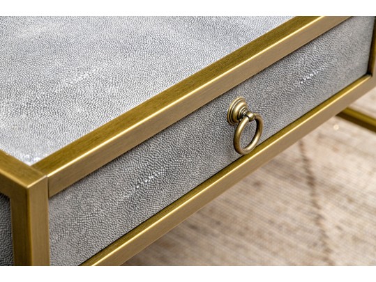 Traditions Strand Faux Shagreen Writing Desk