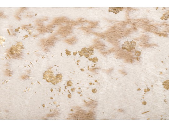 Bravo Chic Faux Hide With Gilt Highlights Accent Carpet, 7'-1