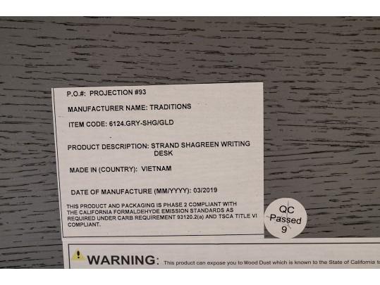 Traditions Strand Faux Shagreen Writing Desk