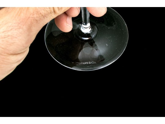 Set Of Four Tiffany & Co. Martini Glasses