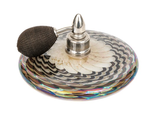 Vintage Signed Art Glass Perfume Atomizer