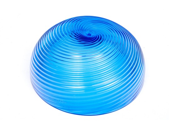 Blue Swirled Glass Bowl