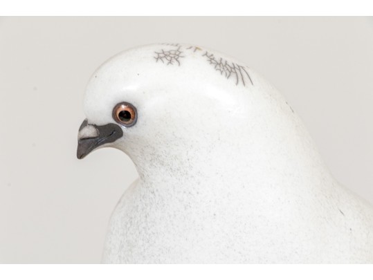 Glo Coalson Associated Pair Of Ltd Ed Ceramic Pidgeons