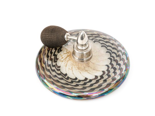 Vintage Signed Art Glass Perfume Atomizer